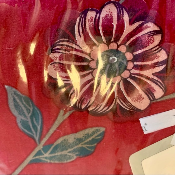 Vintage Wamsutta Supercale 100% cotton 200 thread count full fitted sheet Red - Picture 12 of 12